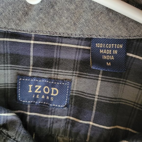 Izod Mens Button Down Shirt Size M - Picture 3 of 3